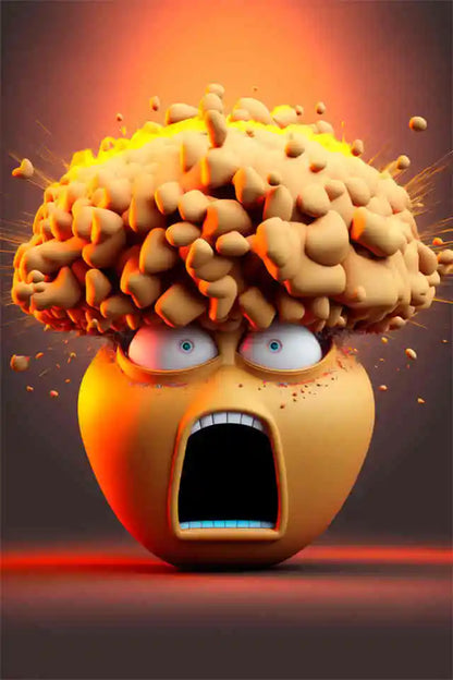 Gaming explosion poster - Färgglad design - Spelmotiv - Väggdekorshopen	