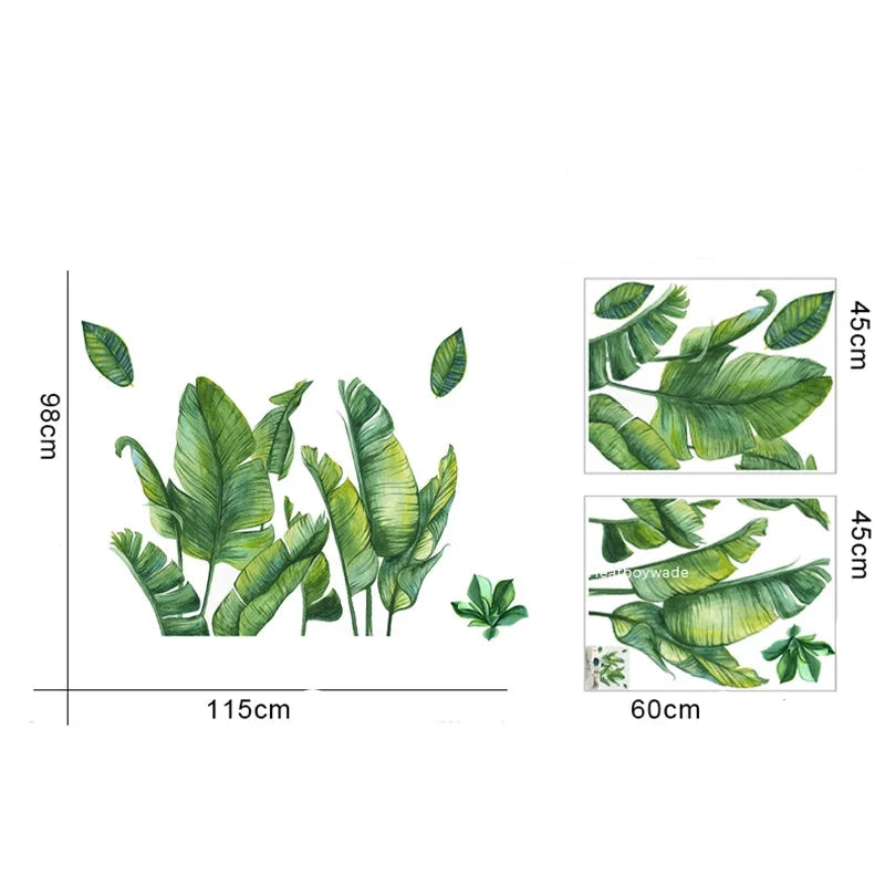 Stora bananblad  - Tropisk design - Exotiskt bladmotiv - shopen
