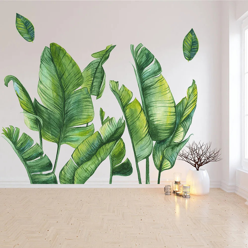 Stora bananblad  - Tropisk design - Exotiskt bladmotiv - shopen