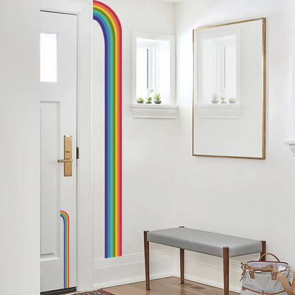 Regnbåge dörrkarm väggdekor - Färgglad design - Barnrumsdekor - Väggdekorshopen	