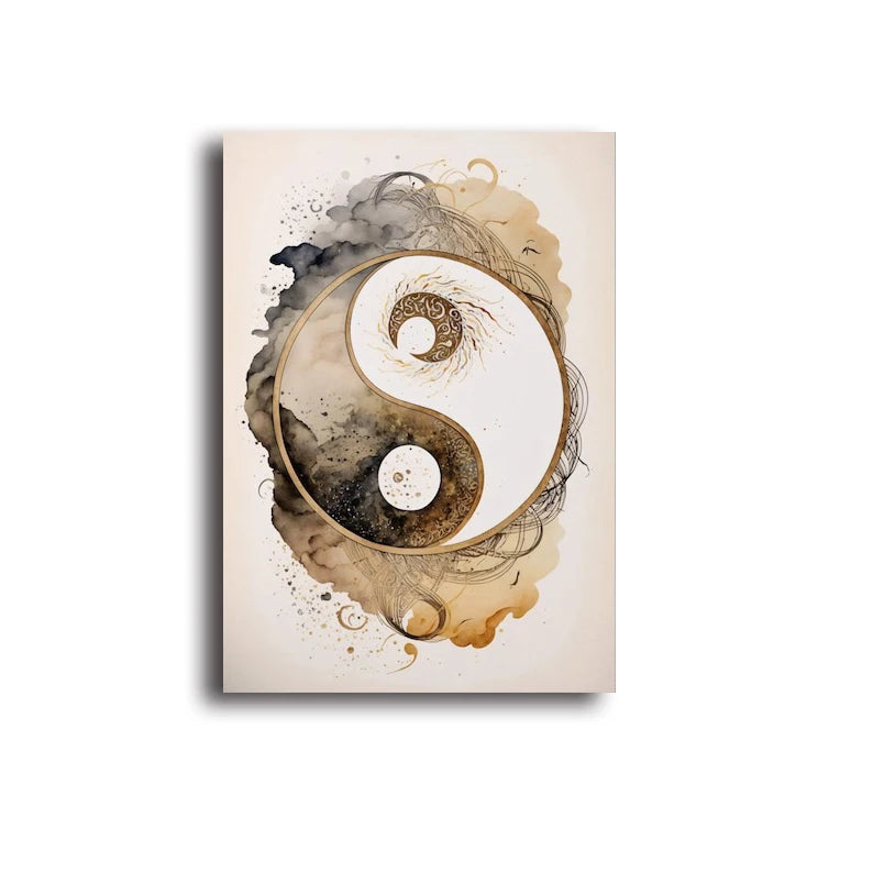 Livets träd poster med Buddha - Andlig design - Meditativ väggkonst - Väggdekorshopen	