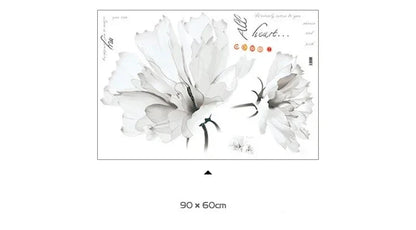 Vita blommor med citat