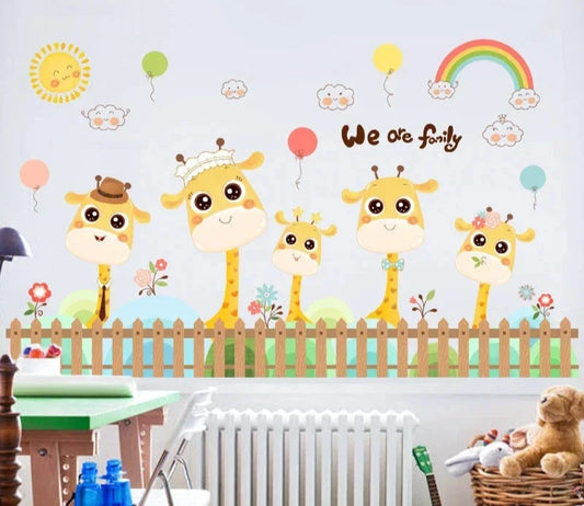 Giraffamilj  - Familjedesign - Barnrumsdekor - shopen