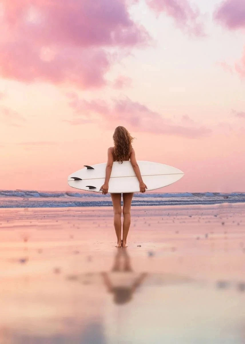 Strandmotiv och surfkultur poster - Strandliv design - Väggdekorshopen	