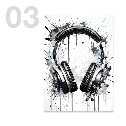 Gaming poster med kontroller - Svartvit design - Spelmotiv med citat - Väggdekorshopen	