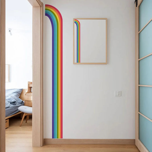 Regnbåge dörrkarm  - Färgglad design - Barnrumsdekor - shopen